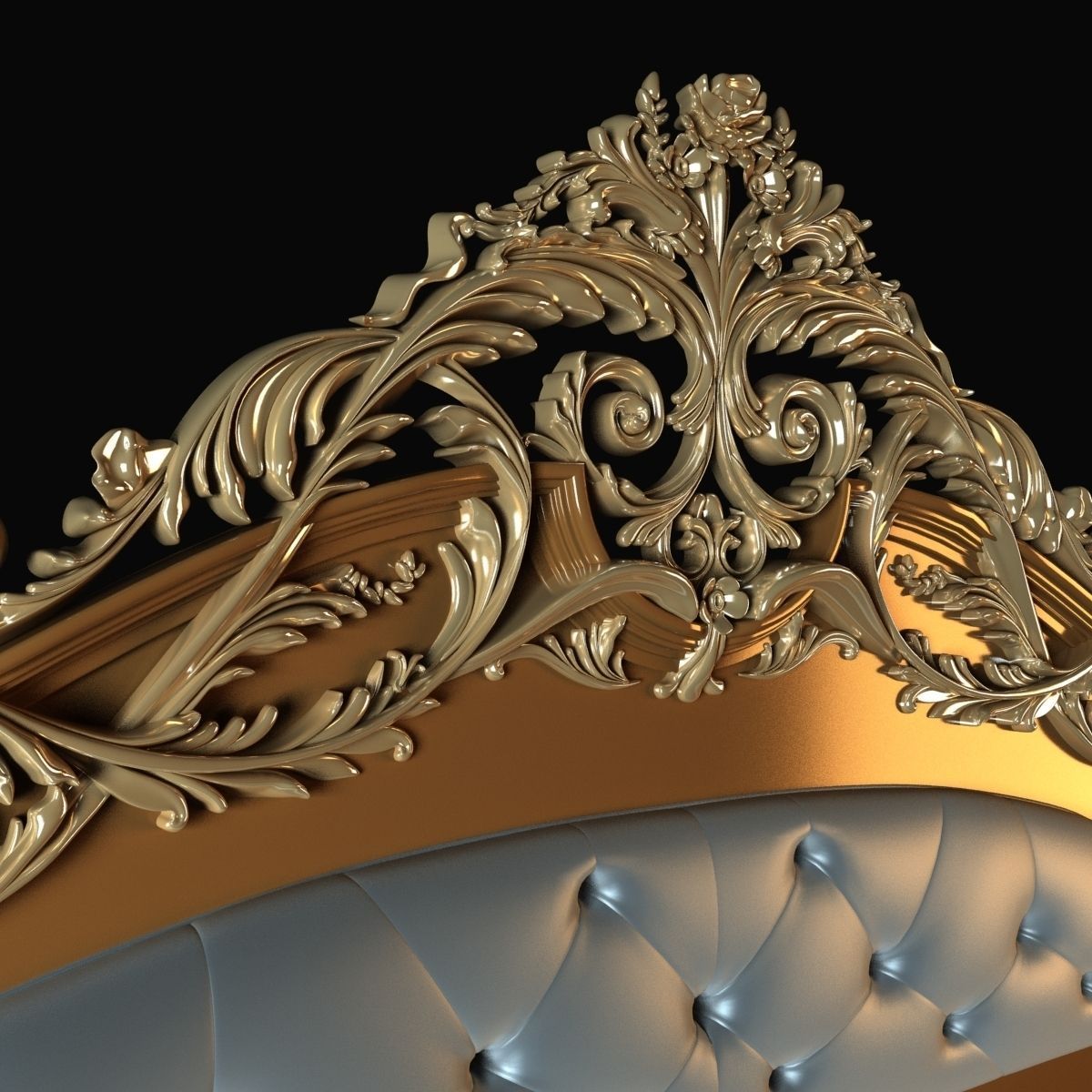 Bacci Stile Jadore Bed Head 3D model_6