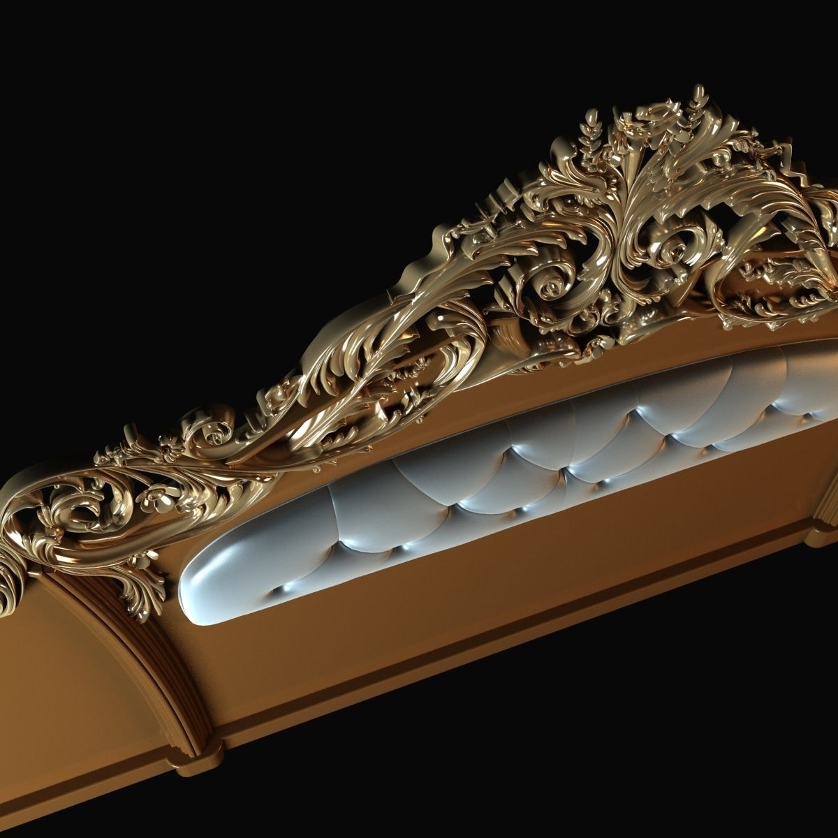 Bacci Stile Jadore Bed Head 3D model_9