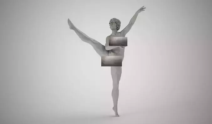 Battement dancer holding box