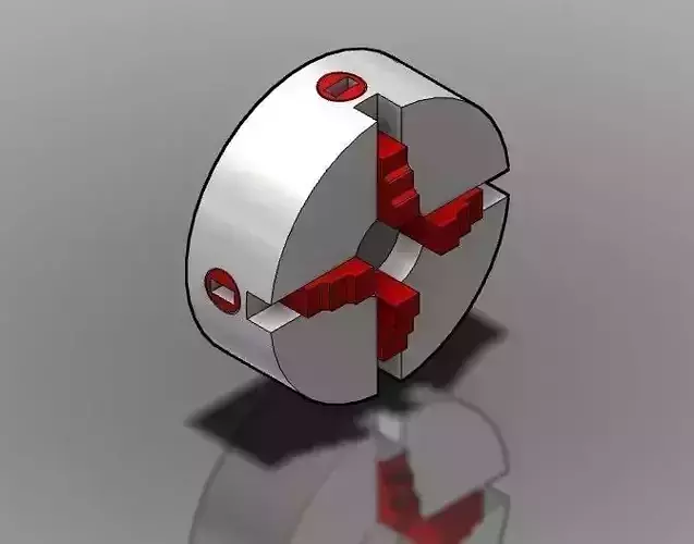Chuck Of Lathe Free 3D model