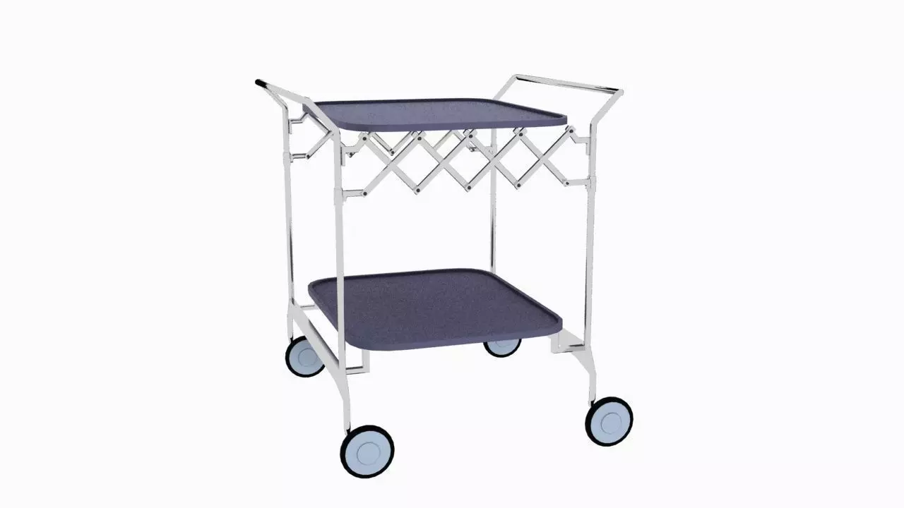 kartell Gastone Trolley Low-poly 3D model