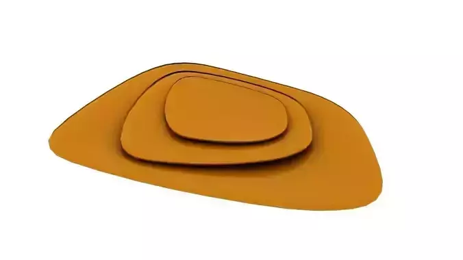 kartell Namaste Tray Low-poly 3D model