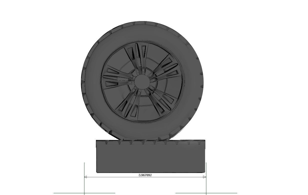 TIRE-WHEEL-TREAD tire 3D print model_5