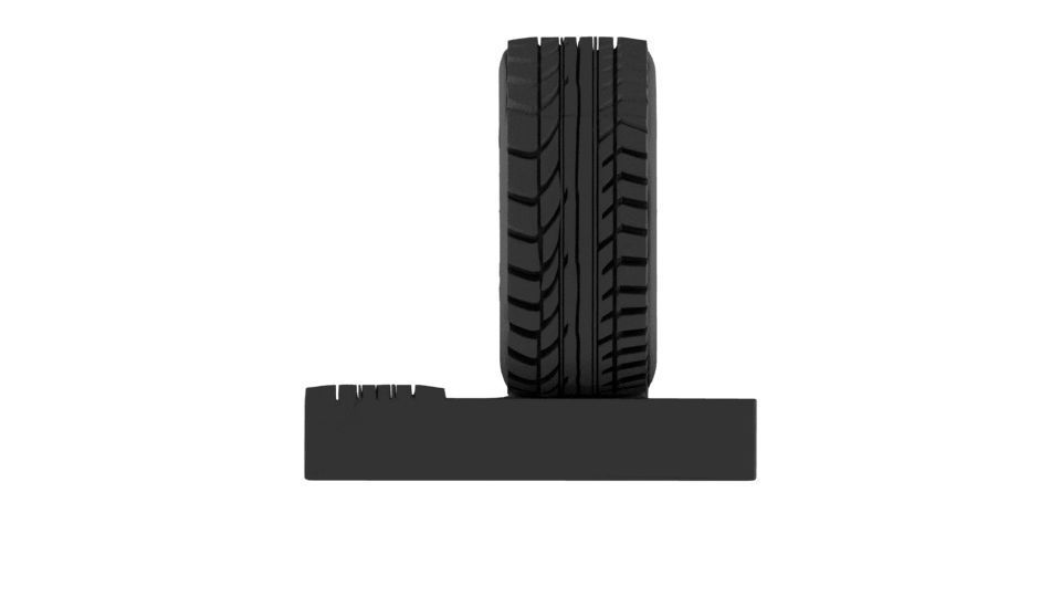 TIRE-WHEEL-TREAD tire 3D print model_2