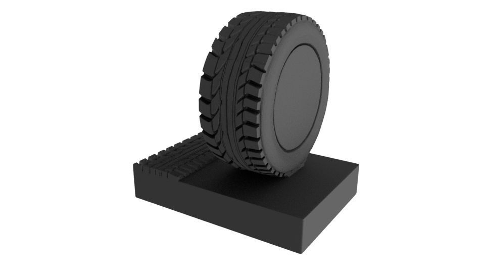 TIRE-WHEEL-TREAD tire 3D print model_1