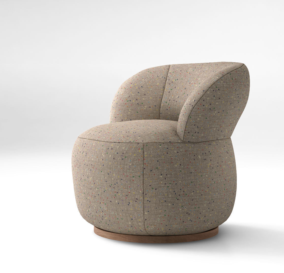 Jardan Joy armchair and Ottoman 3D model CGTrader
