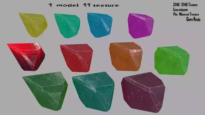 crystal set 5 ruby gemstone