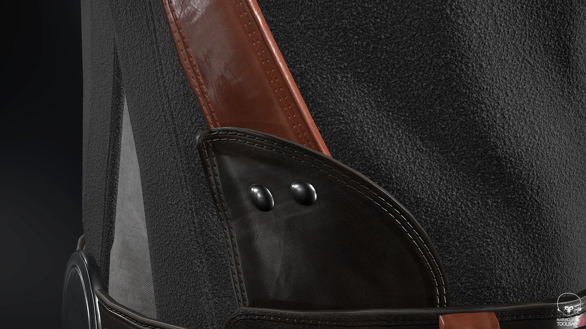 Male Post Apocalyptic Outfit Low-poly 3D model_25