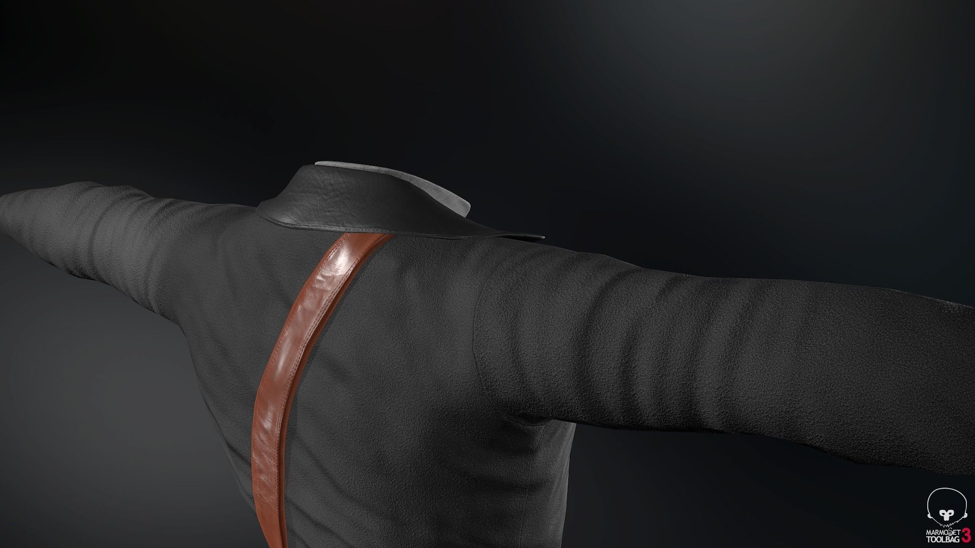 Male Post Apocalyptic Outfit Low-poly 3D model_54