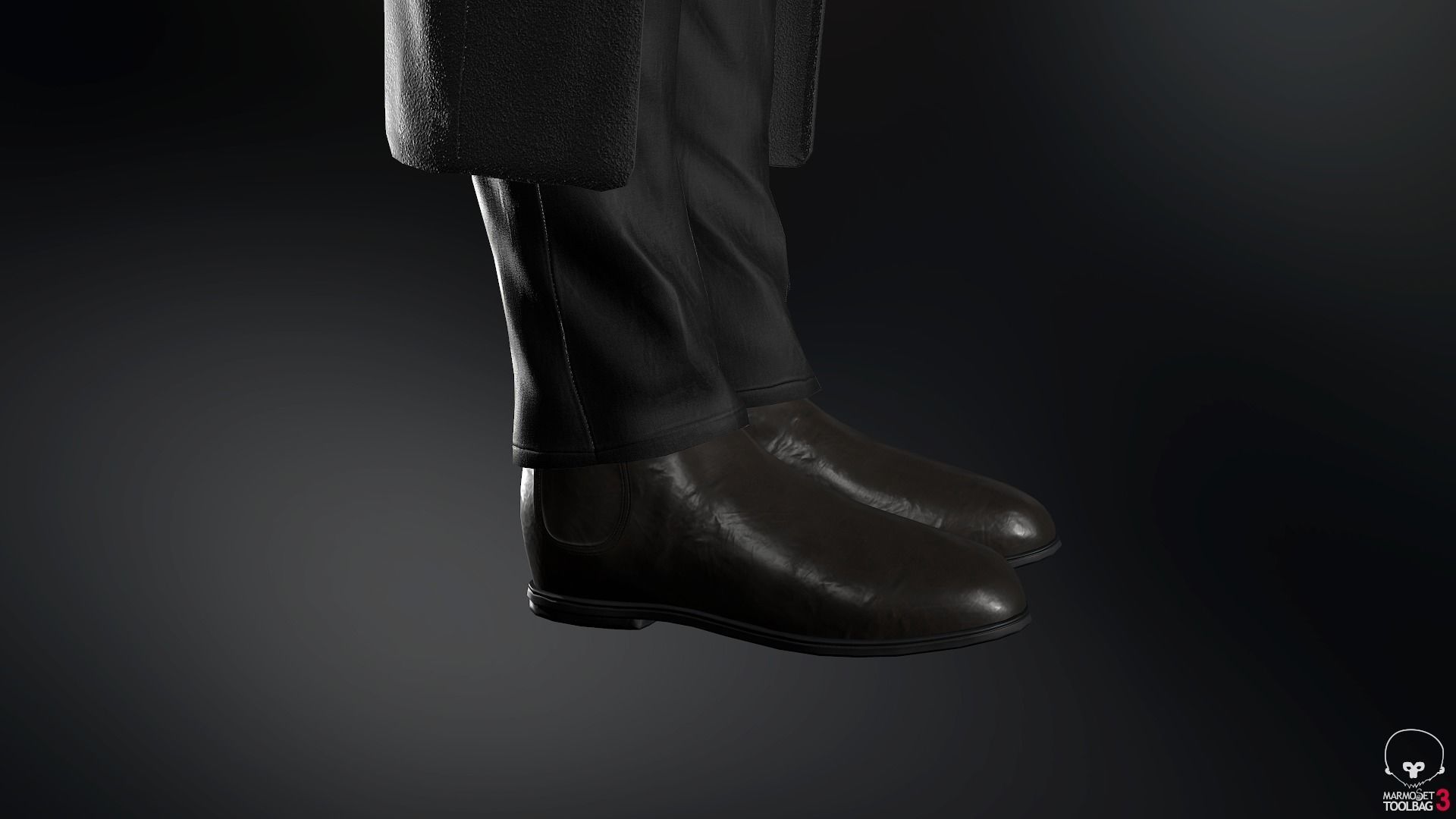 Male Post Apocalyptic Outfit Low-poly 3D model_38