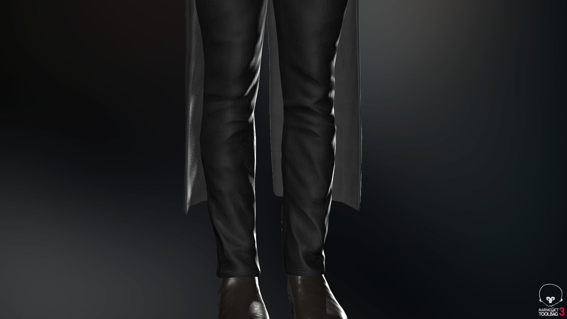 Male Post Apocalyptic Outfit Low-poly 3D model_35