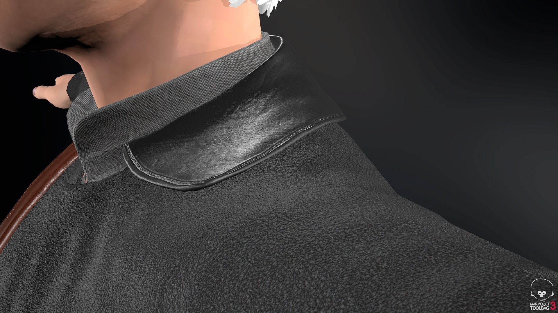 Male Post Apocalyptic Outfit Low-poly 3D model_17