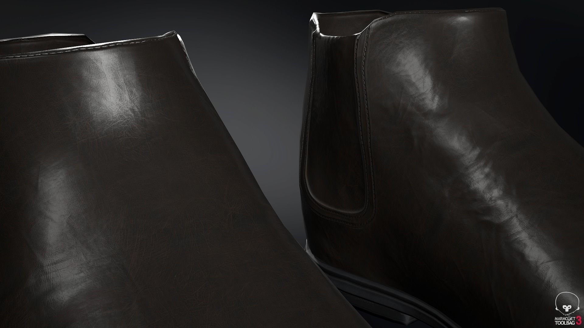 Male Post Apocalyptic Outfit Low-poly 3D model_44