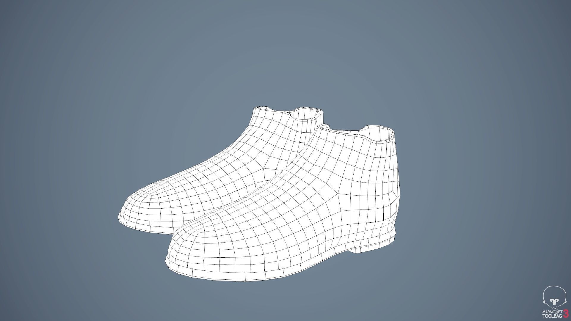 Male Post Apocalyptic Outfit Low-poly 3D model_71