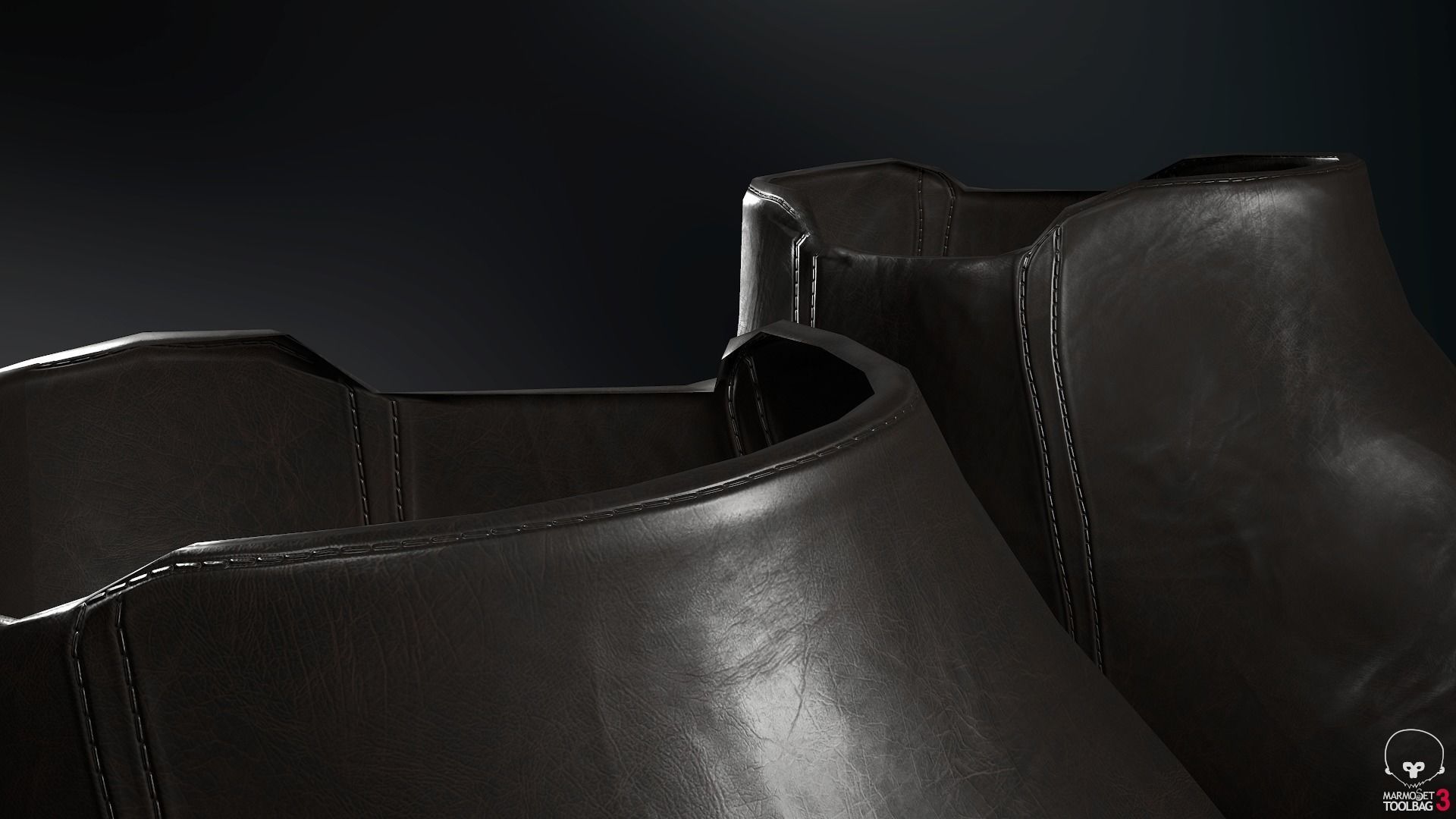 Male Post Apocalyptic Outfit Low-poly 3D model_43