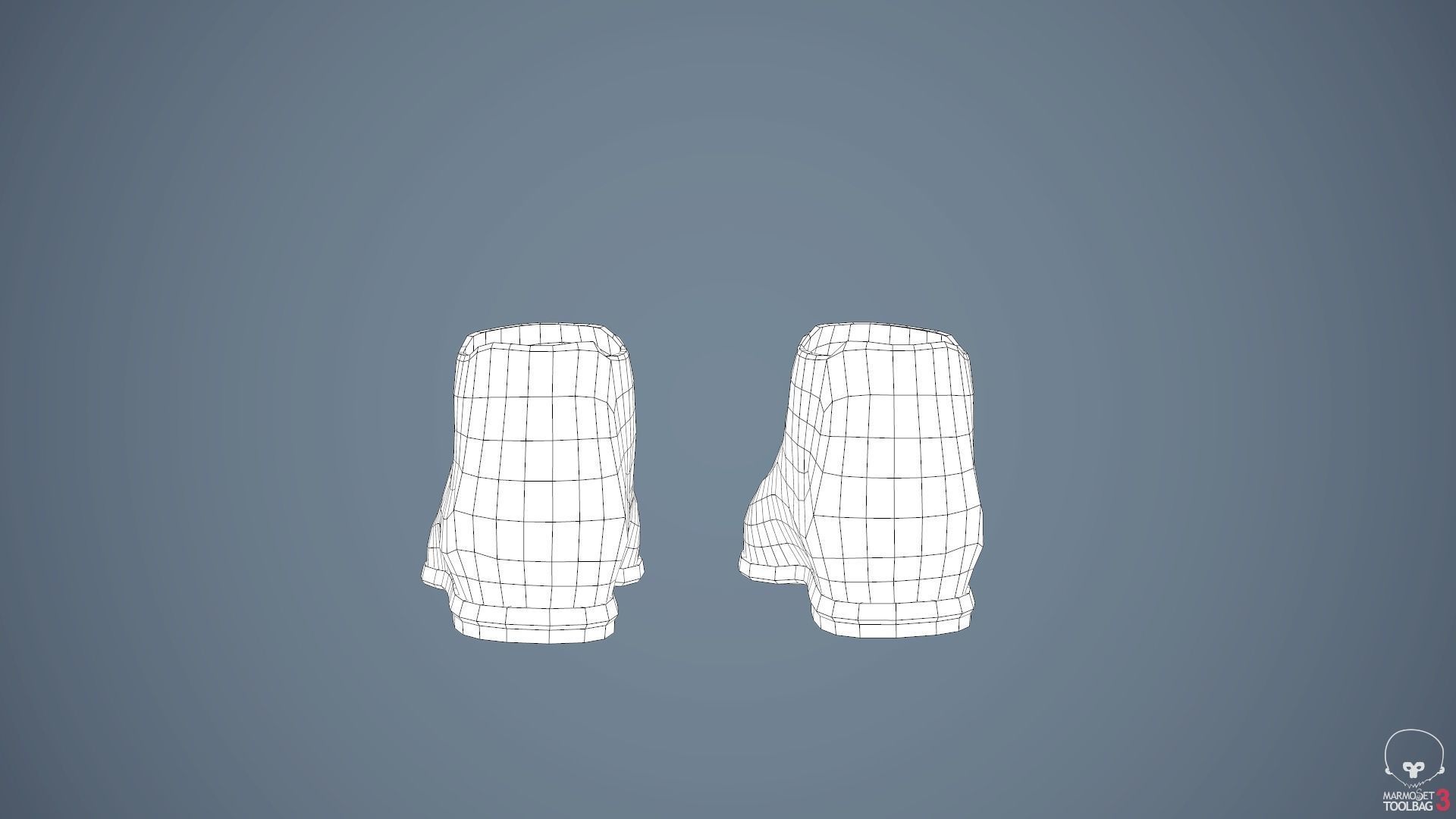 Male Post Apocalyptic Outfit Low-poly 3D model_72