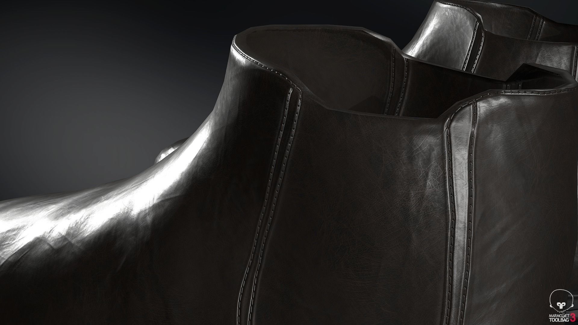 Male Post Apocalyptic Outfit Low-poly 3D model_42