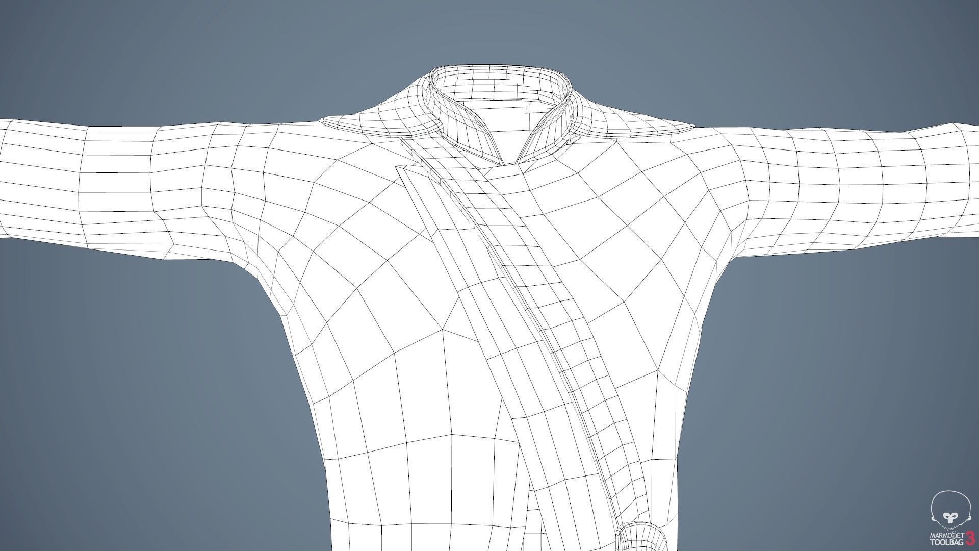 Male Post Apocalyptic Outfit Low-poly 3D model_61