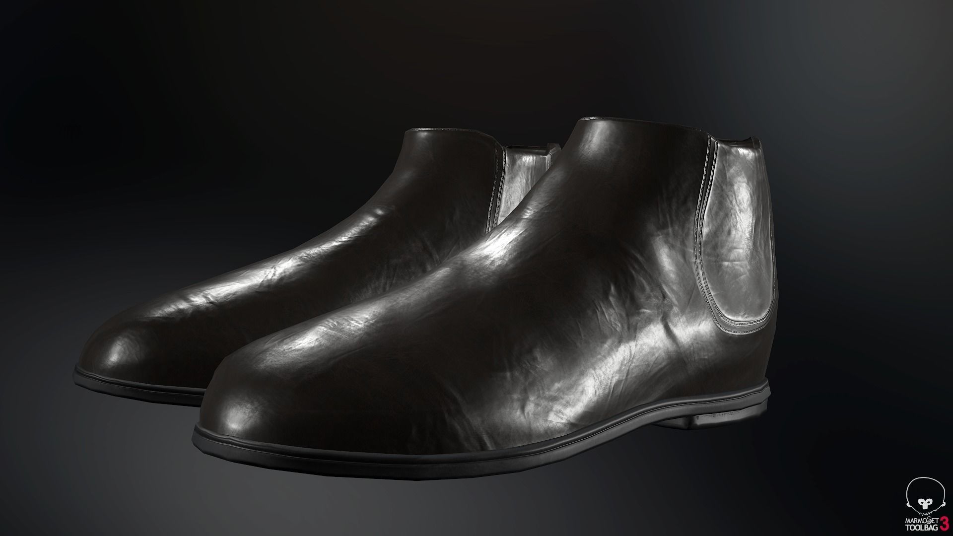 Male Post Apocalyptic Outfit Low-poly 3D model_41