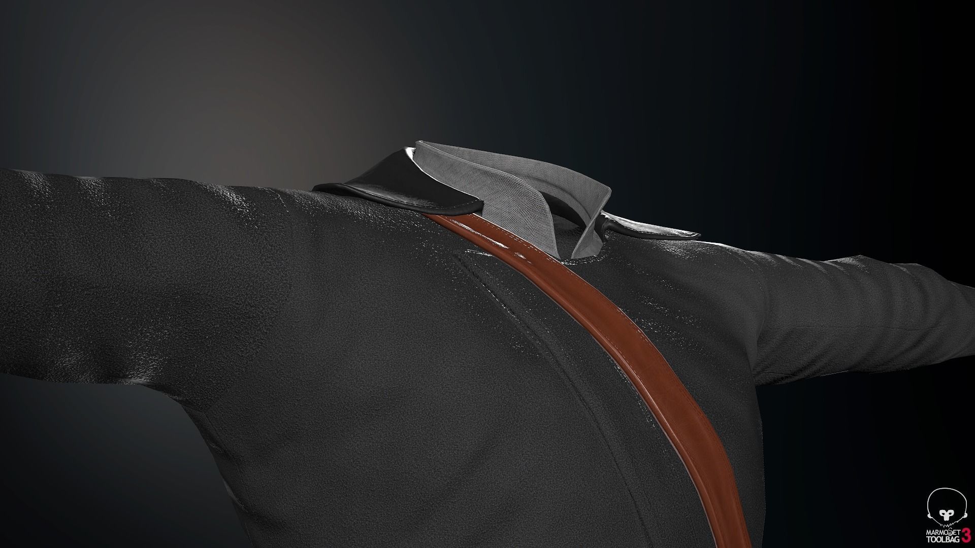 Male Post Apocalyptic Outfit Low-poly 3D model_52