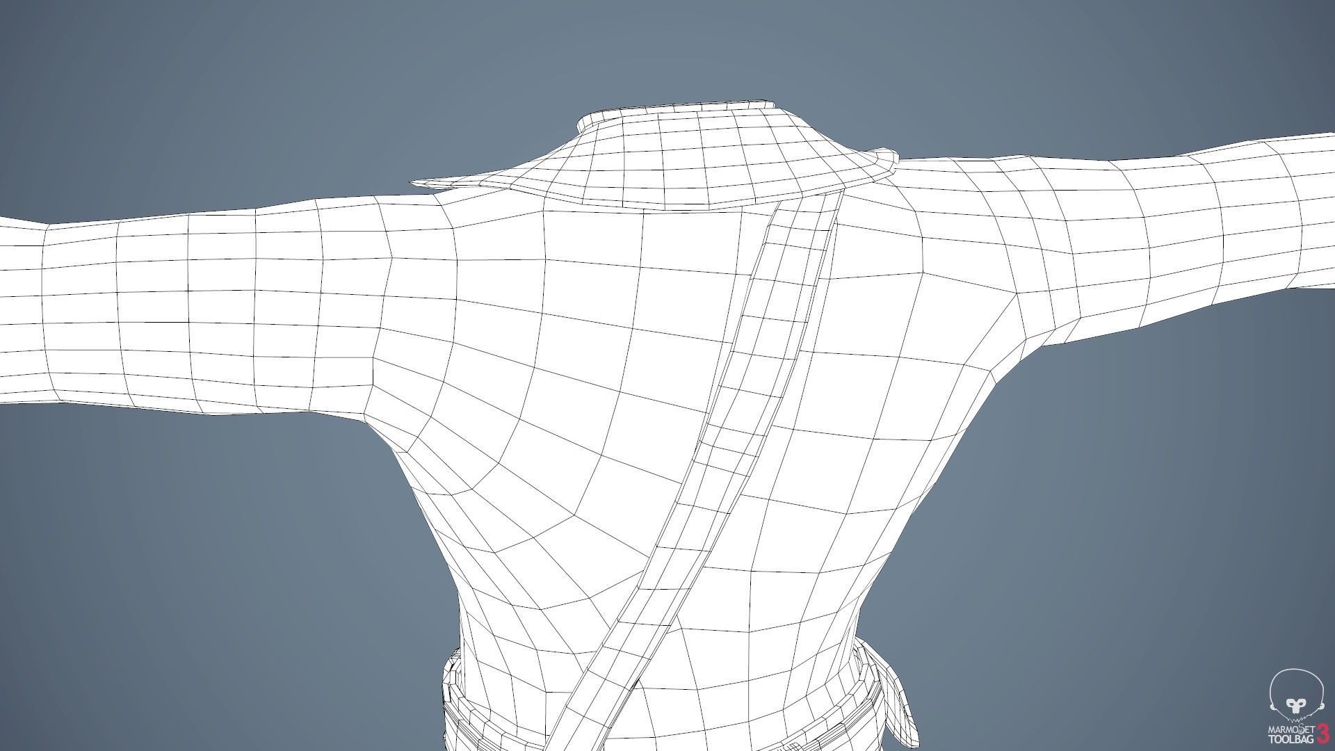 Male Post Apocalyptic Outfit Low-poly 3D model_64