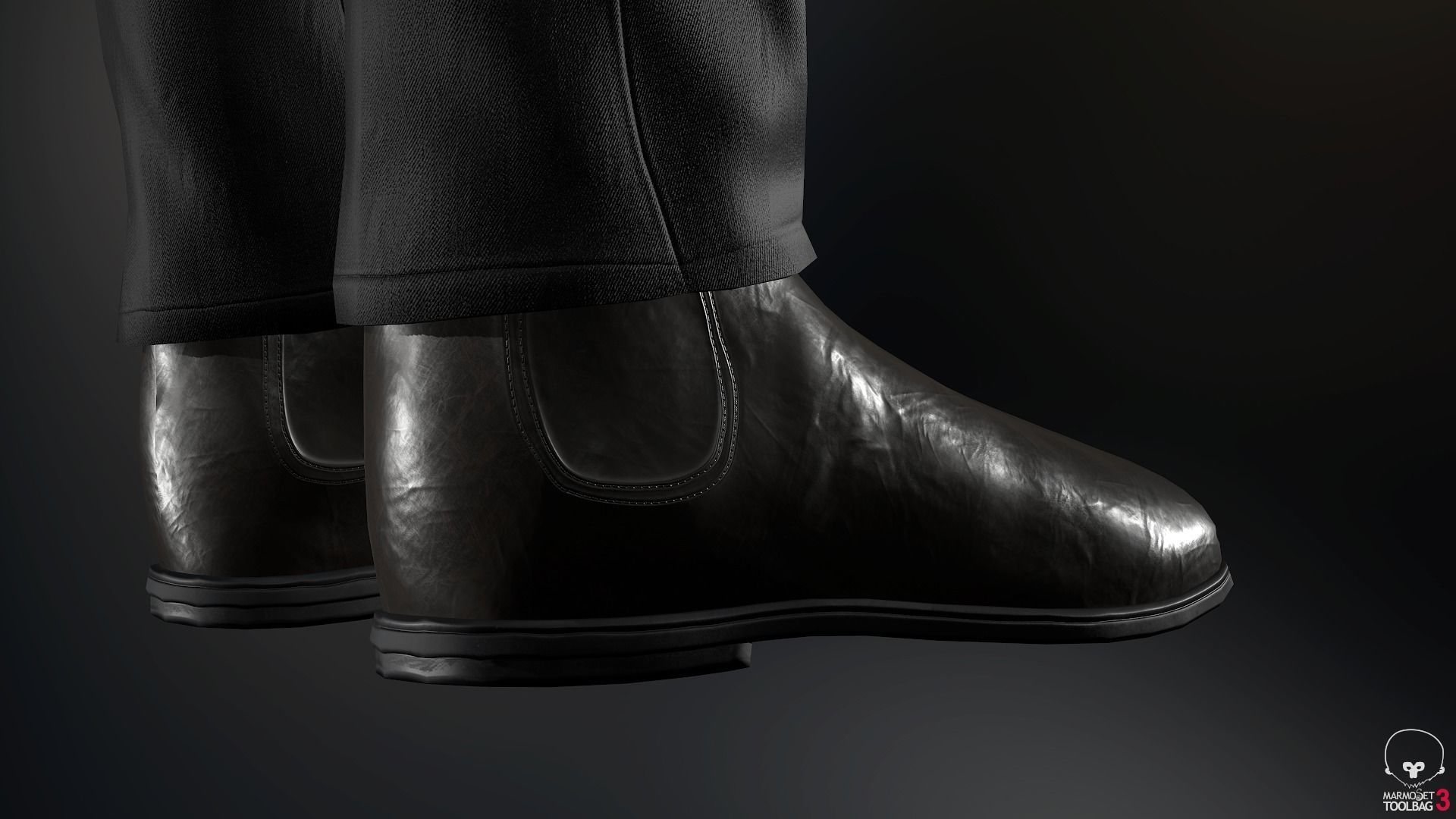 Male Post Apocalyptic Outfit Low-poly 3D model_39