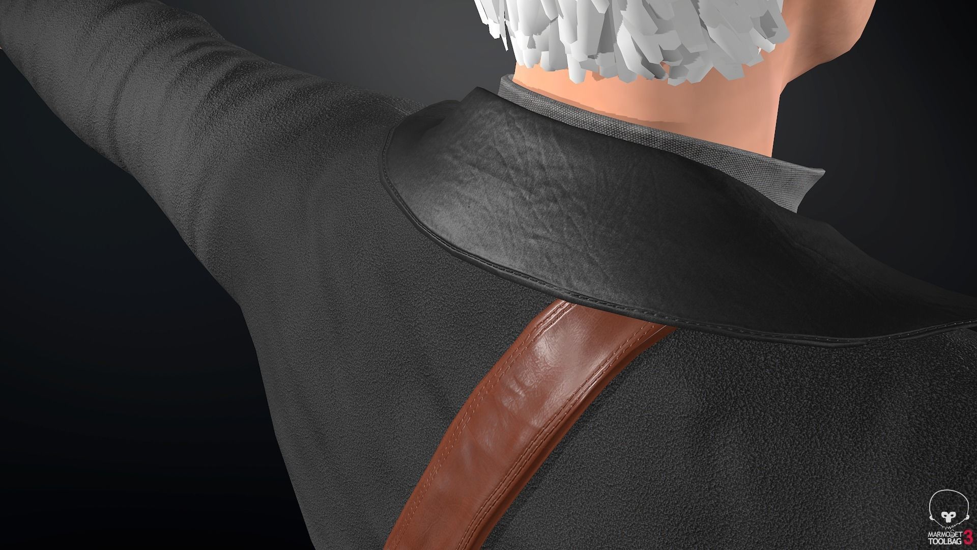 Male Post Apocalyptic Outfit Low-poly 3D model_18