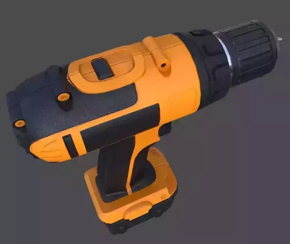 Cordless Drill - Low Poly Low-poly 3D model