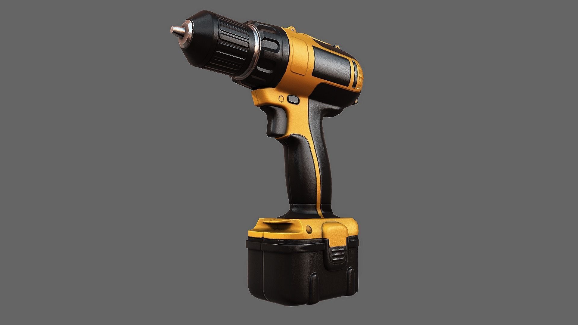 Cordless Drill - Low Poly Low-poly 3D model_12