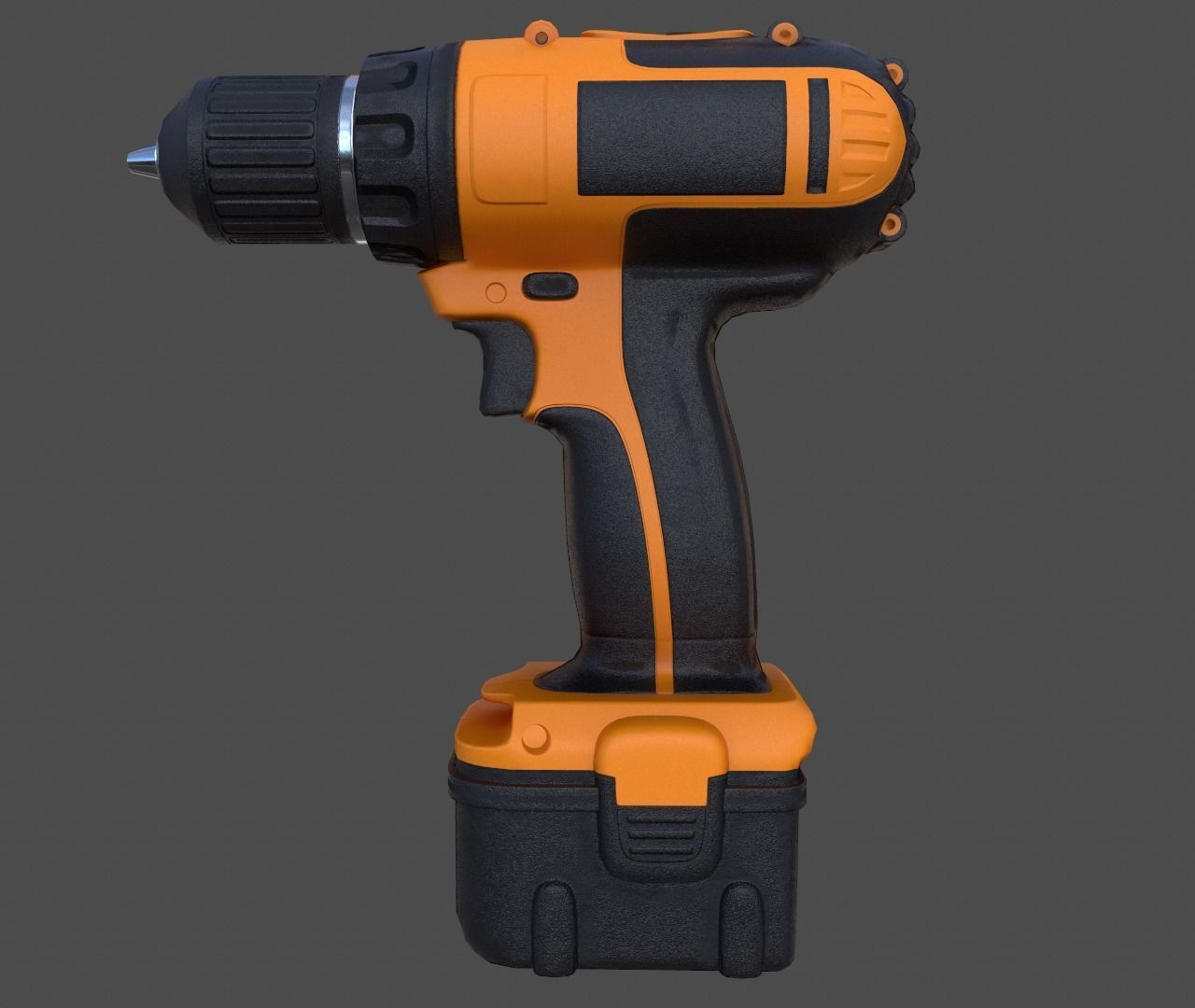 Cordless Drill - Low Poly Low-poly 3D model_3