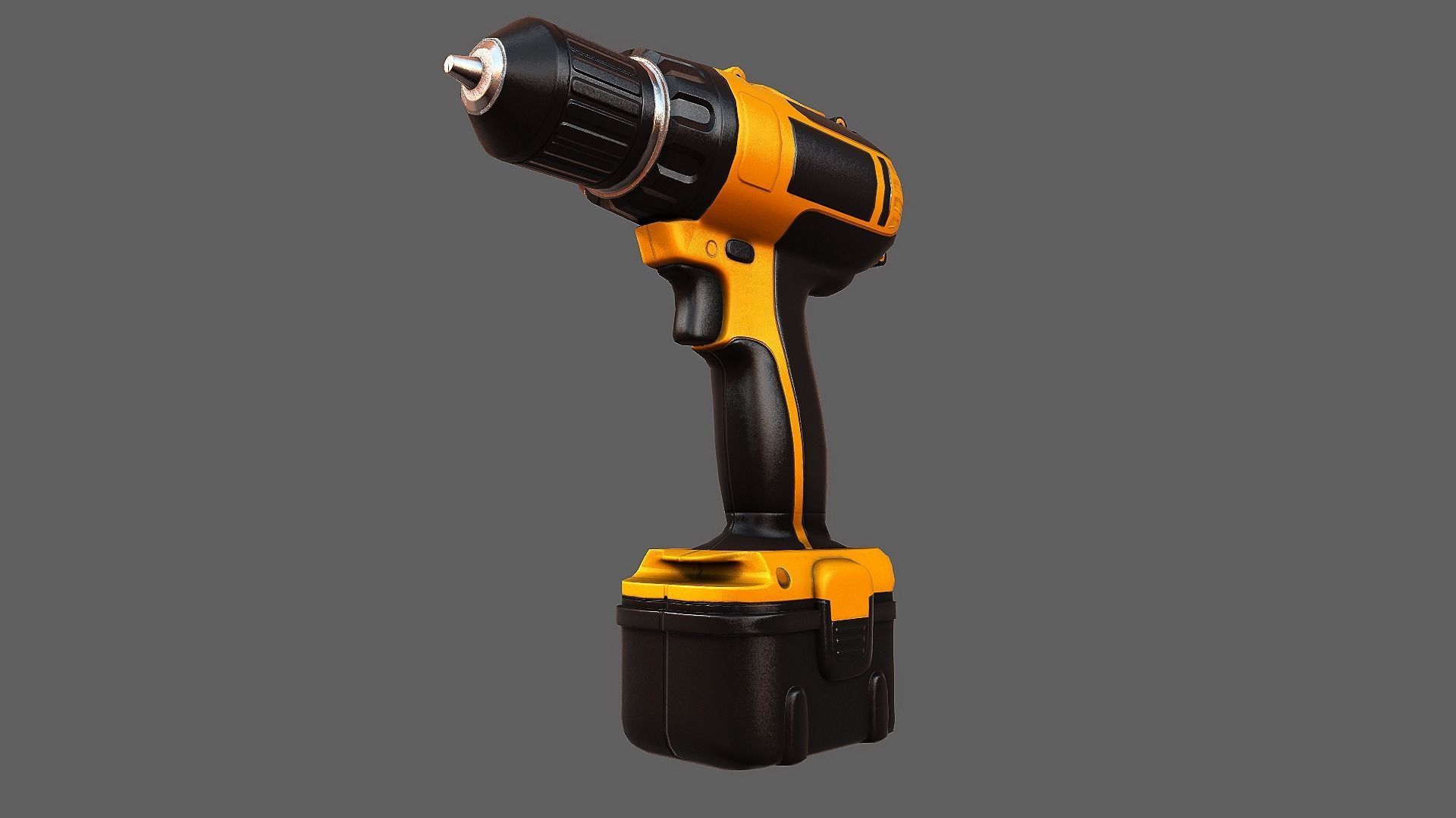 Cordless Drill - Low Poly Low-poly 3D model_13