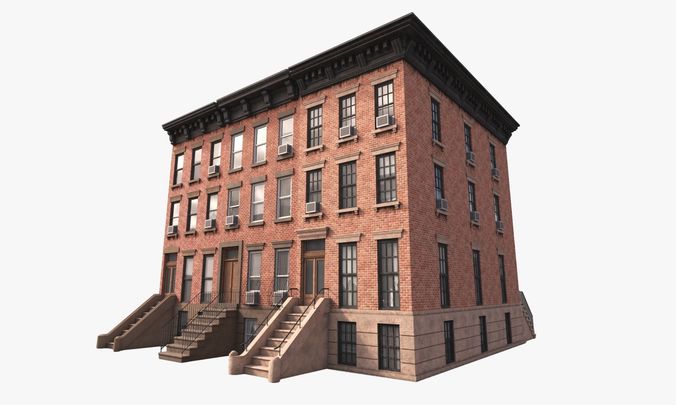 Generic Buildings New York Low-poly 3D model