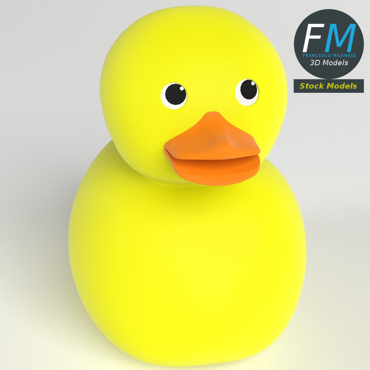 Rubber duck 3D model_2