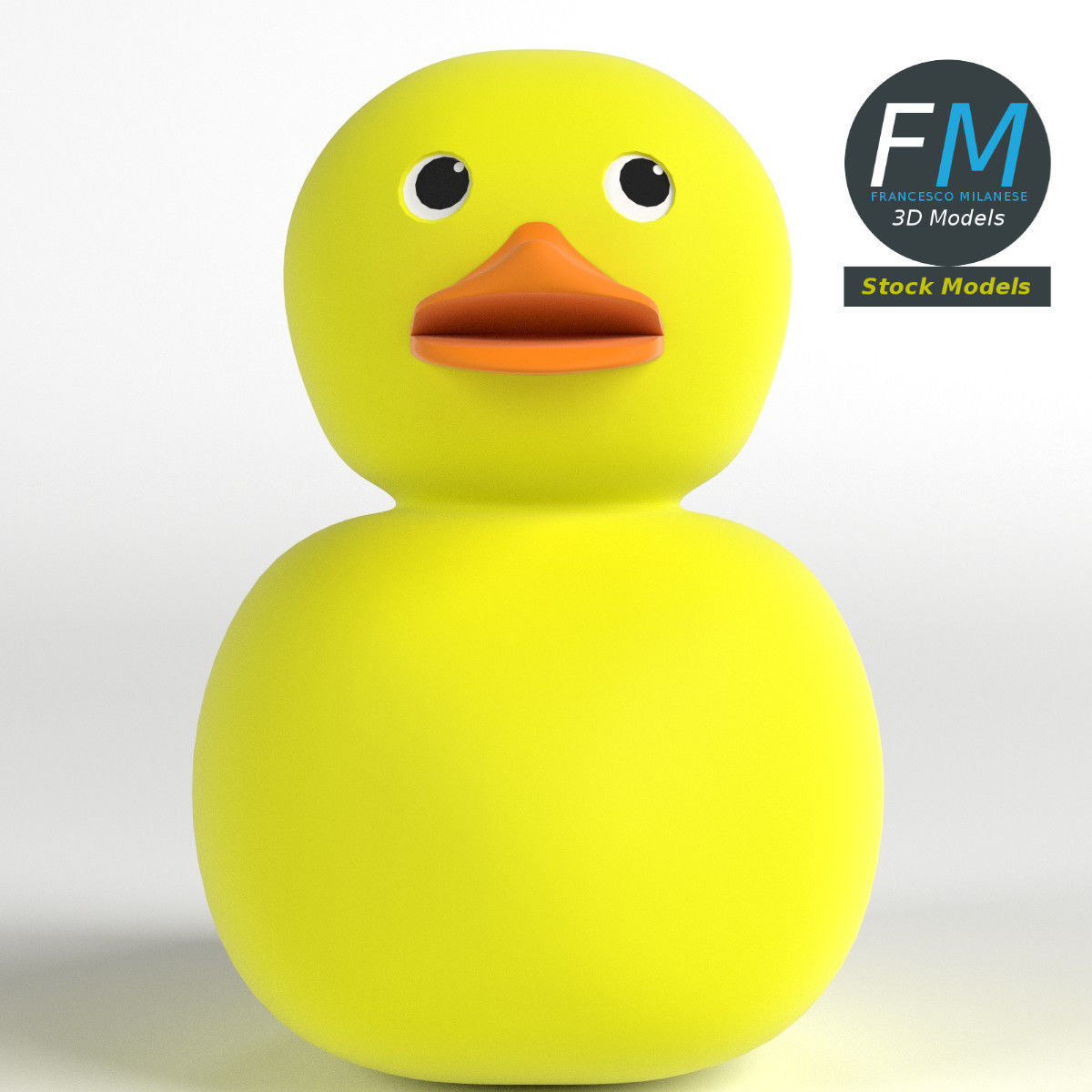 Rubber duck 3D model_3