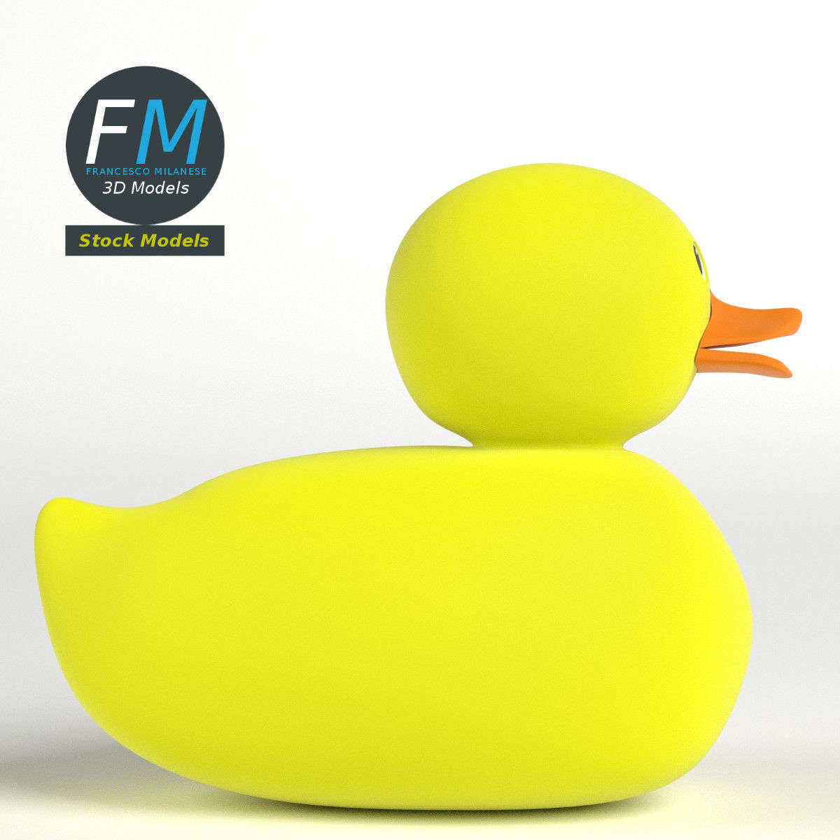Rubber duck 3D model_4