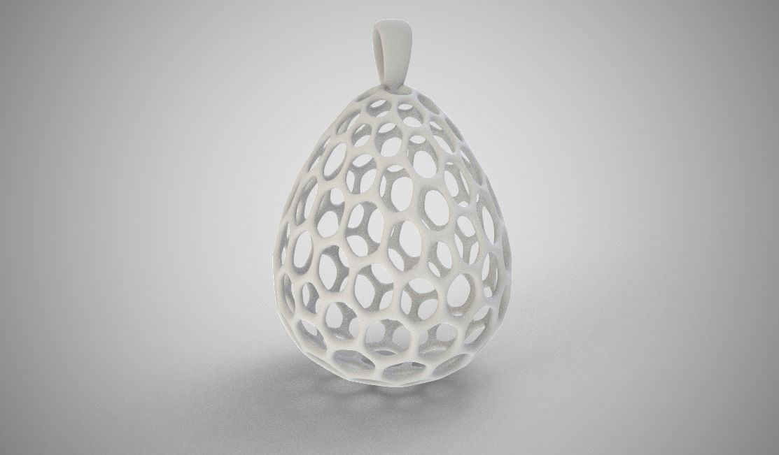 Honeycomb Egg 3D print model_8
