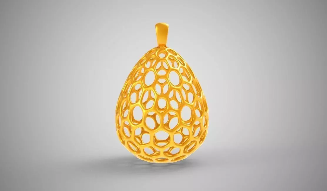 Honeycomb Egg 3D print model_0