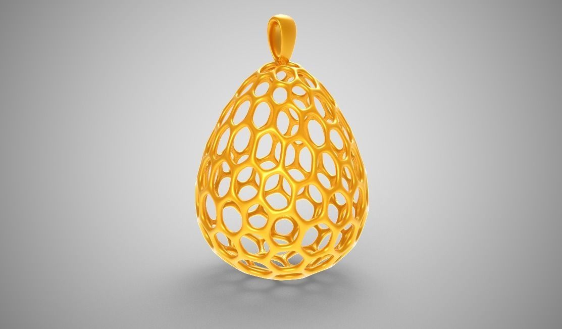 Honeycomb Egg 3D print model_2