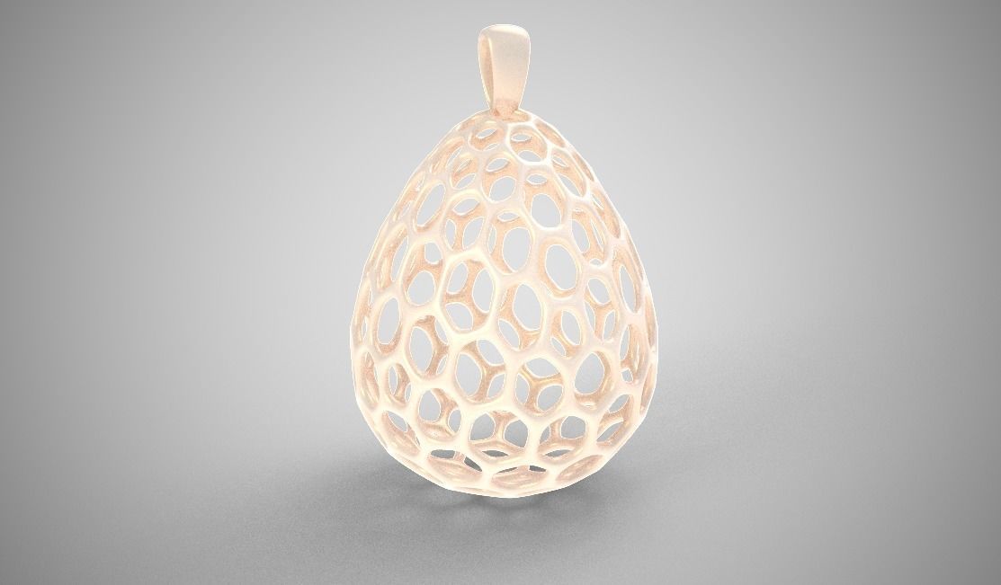 Honeycomb Egg 3D print model_7