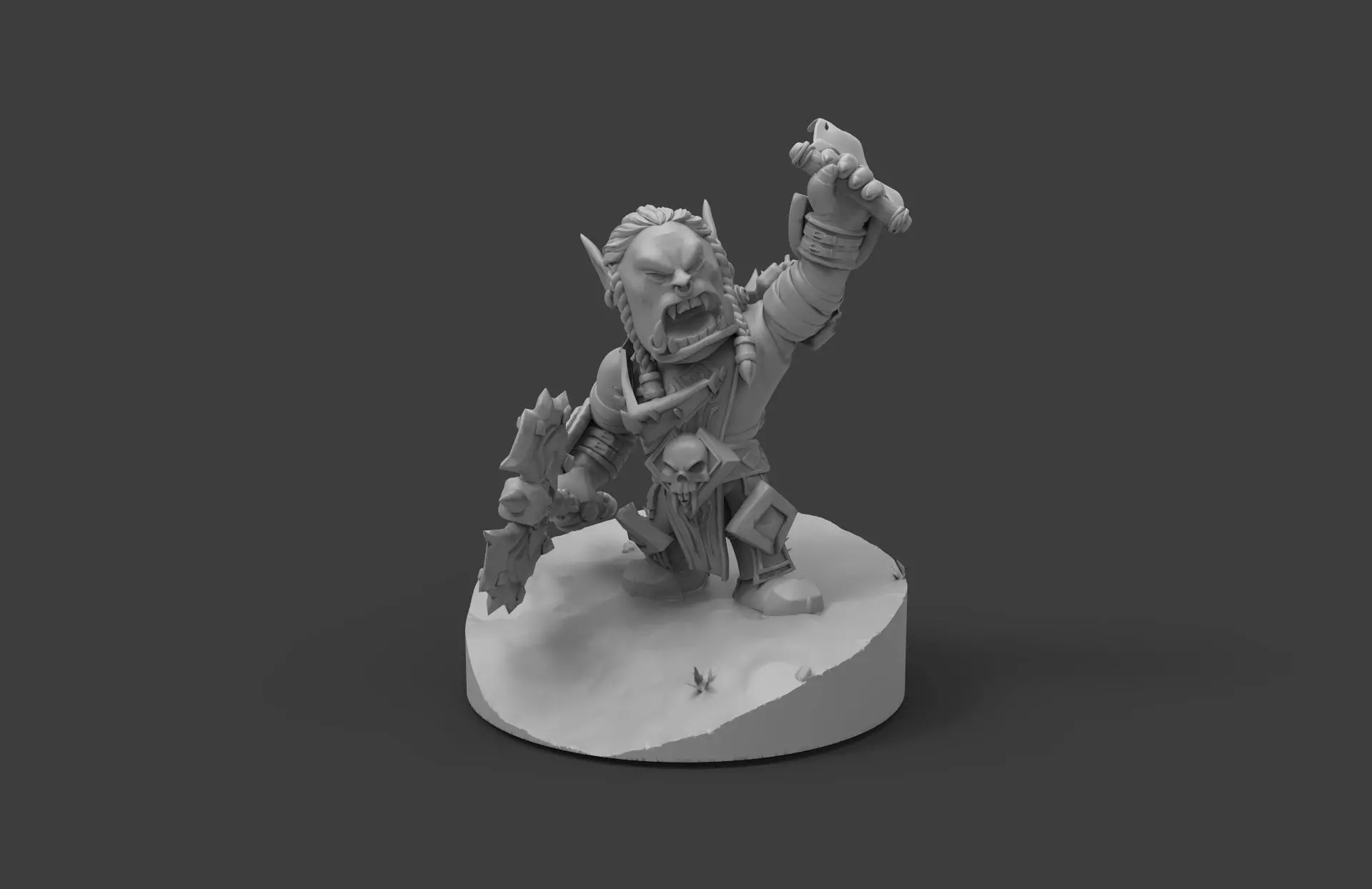 Saurfang - World of Warcraft Chibi 3D print model 3D print model