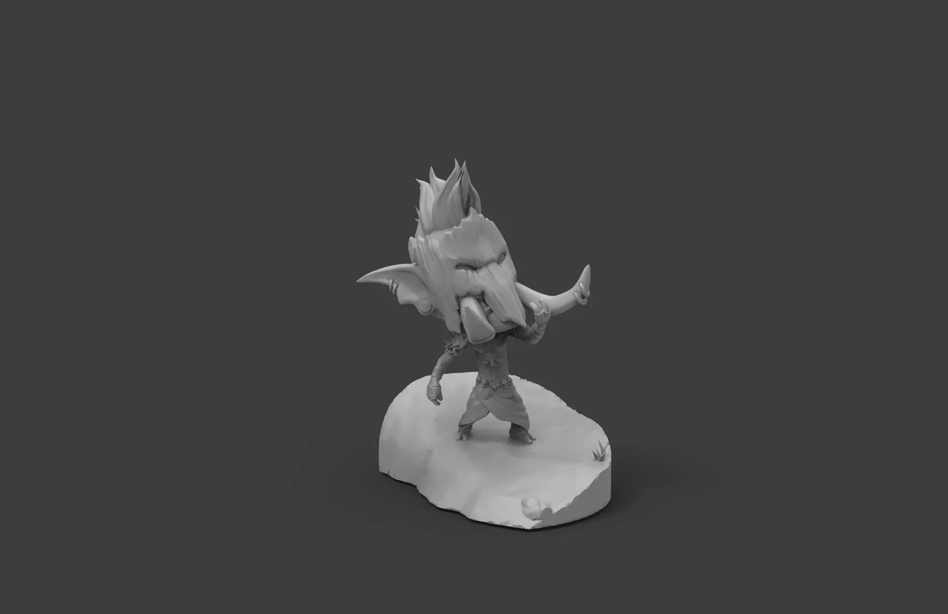 Shaman Troll - World of Warcraft Chibi 3D print model