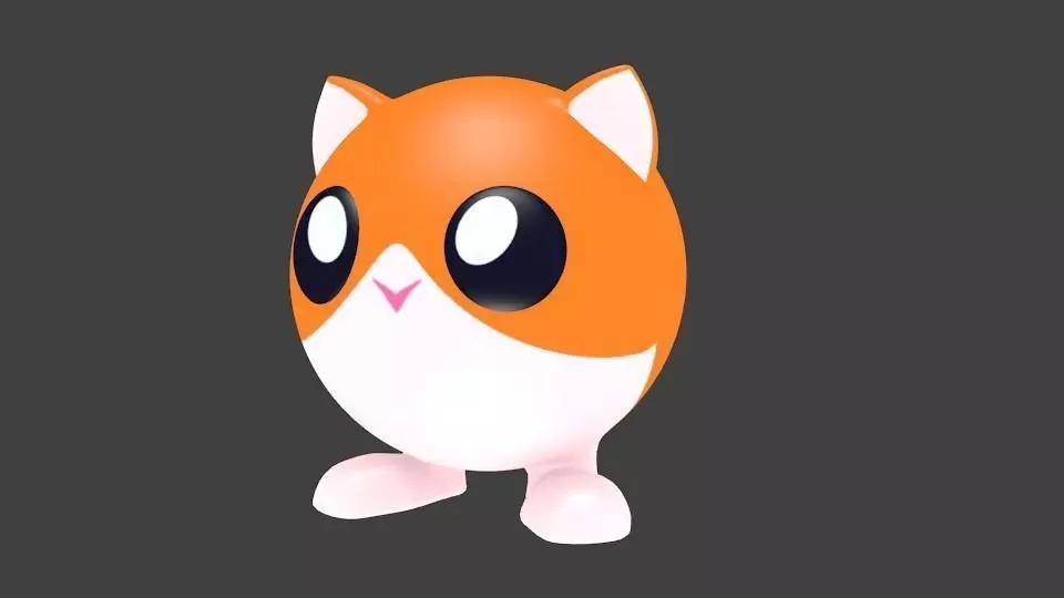 Kirby like cat Free 3D model