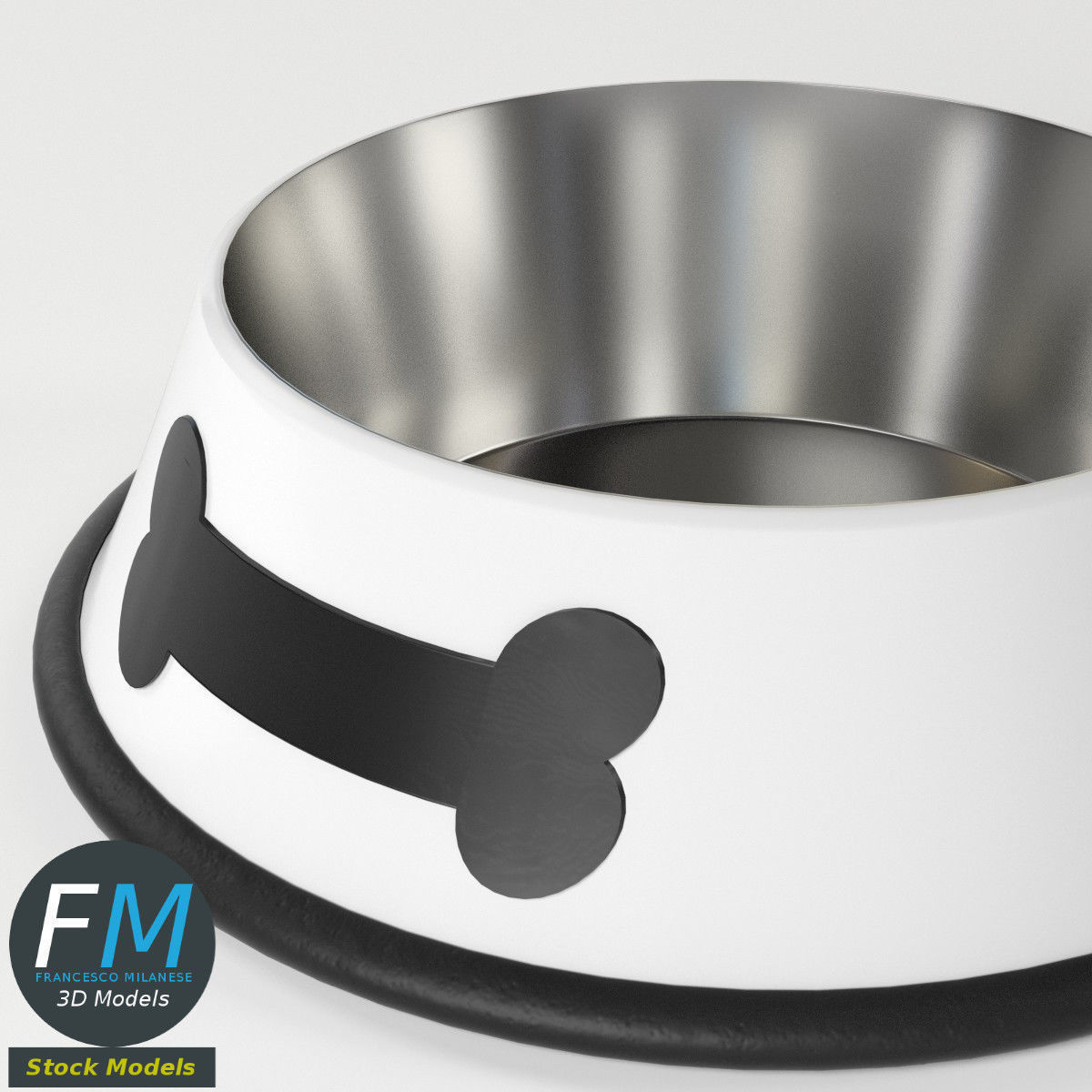 Dog bowl 1 3D model_5