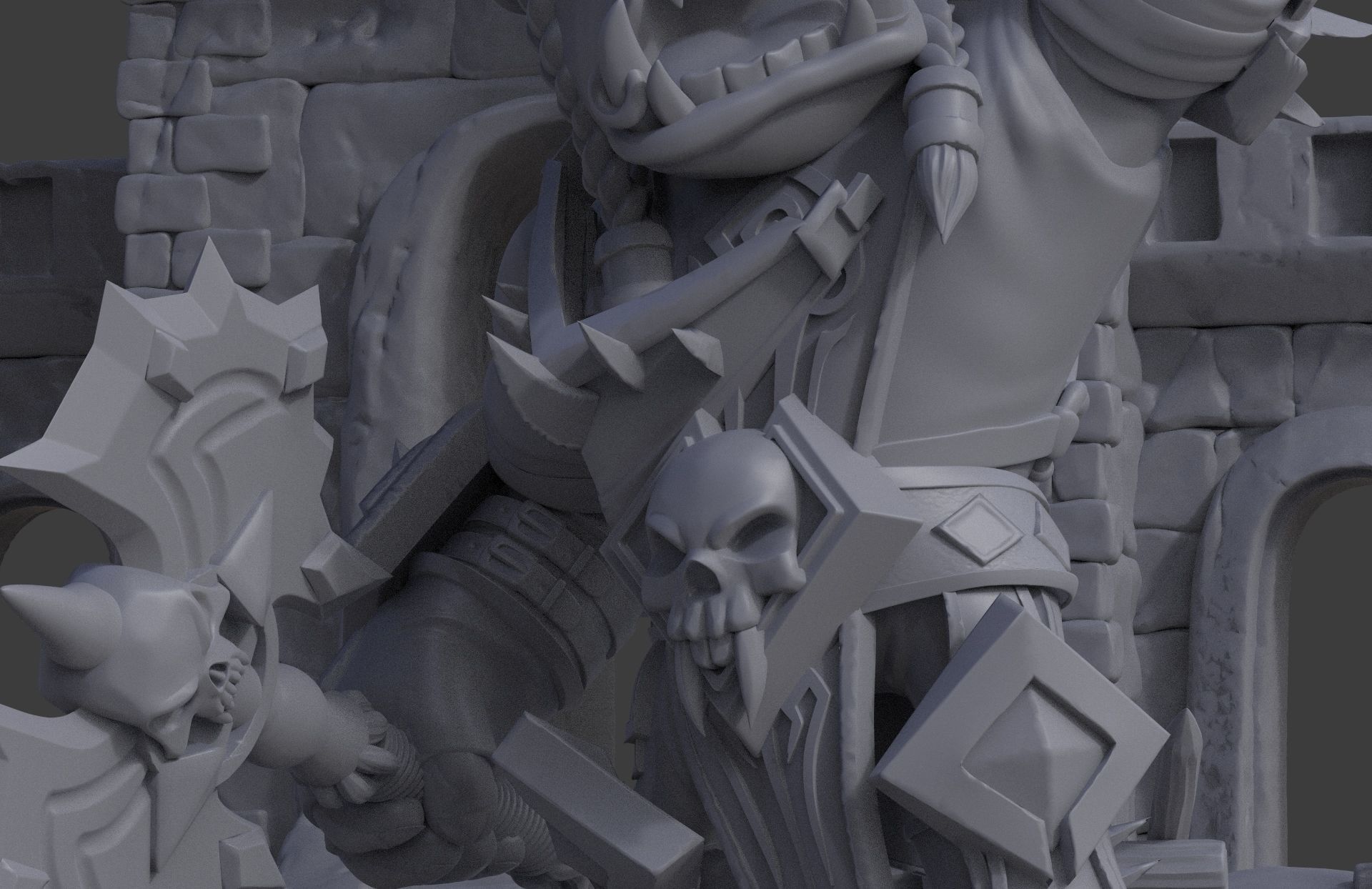 Battle for Azeroth - Chibi Diorama 3D print model_13