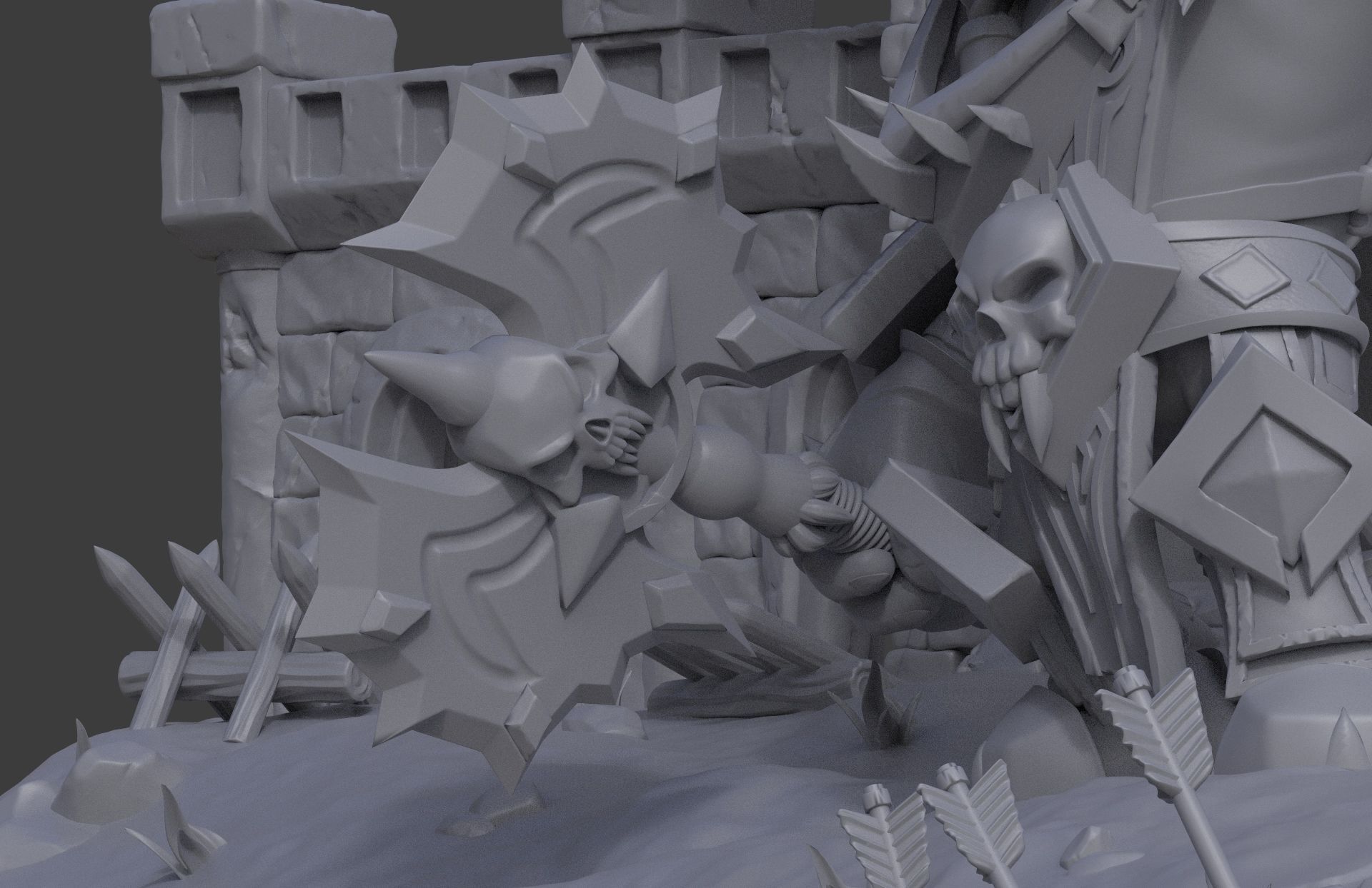 Battle for Azeroth - Chibi Diorama 3D print model_12