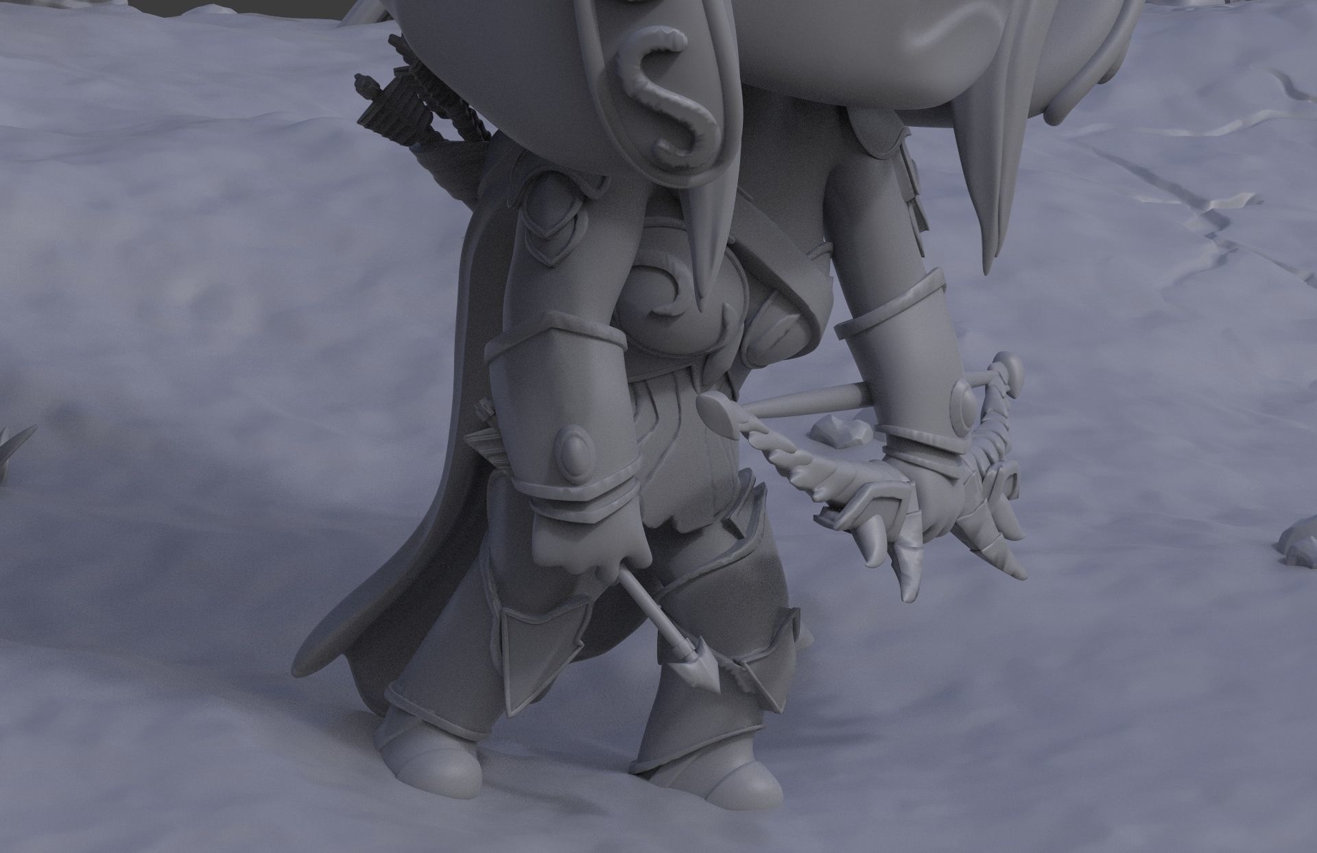 Battle for Azeroth - Chibi Diorama 3D print model_10