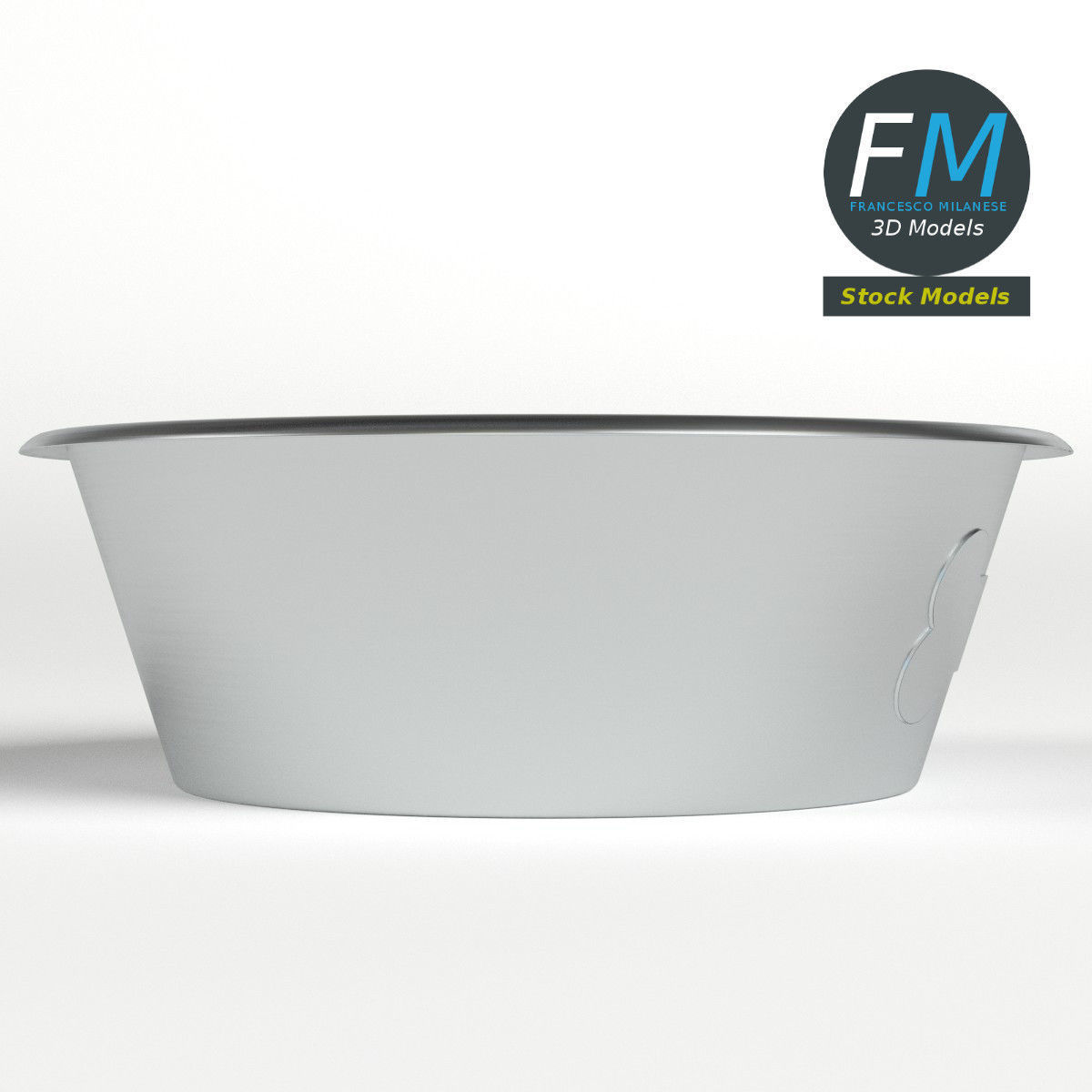 Dog bowl 2 3D model_4