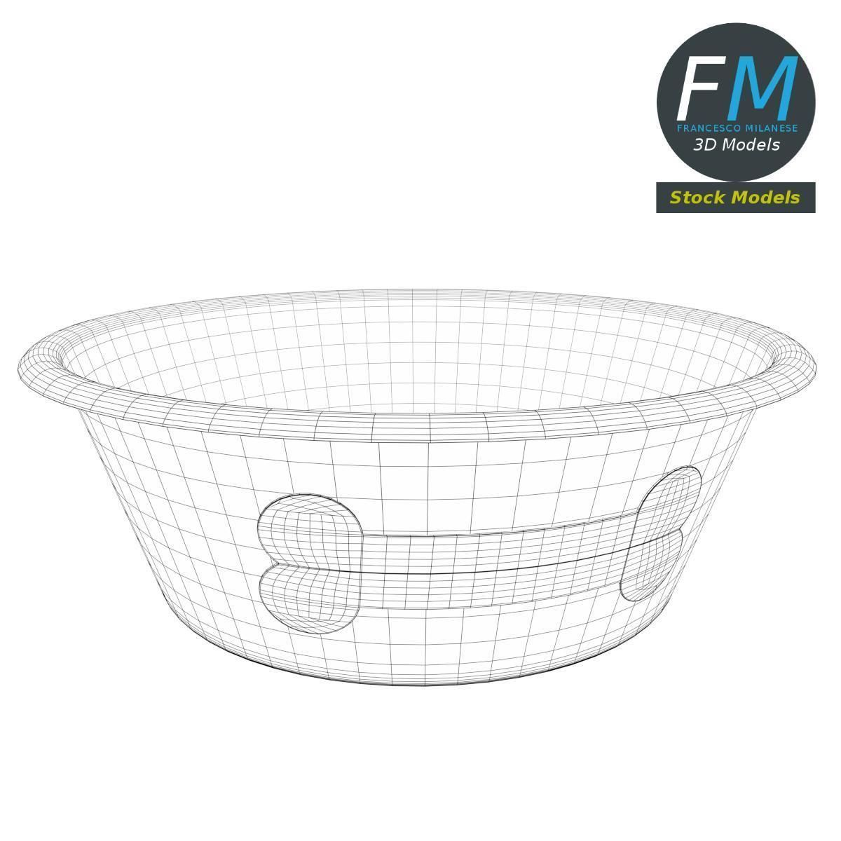 Dog bowl 2 3D model_7