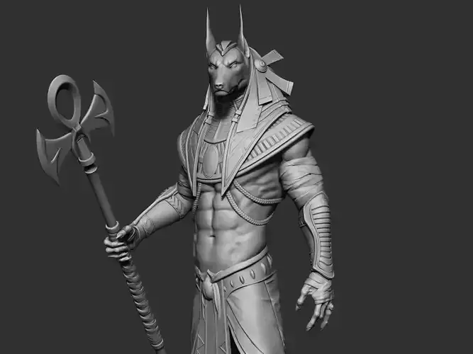 Anubis 3D Print Model moon 3D print model