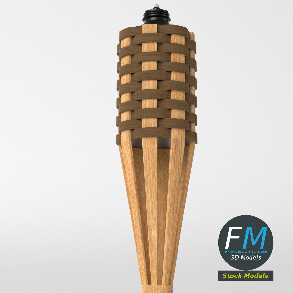 Garden Torch 2 3D model_5